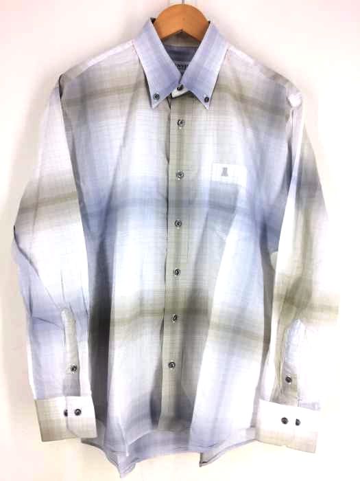 LANVIN COLLECTION(ランバンコレクション) 長袖オンブレチェックシャツ メンズ  L