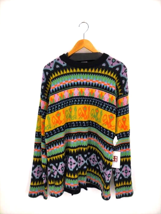 USED古着(ユーズドフルギ) {{DECATHLON}} 総柄フェアアイルニット メンズ import：L