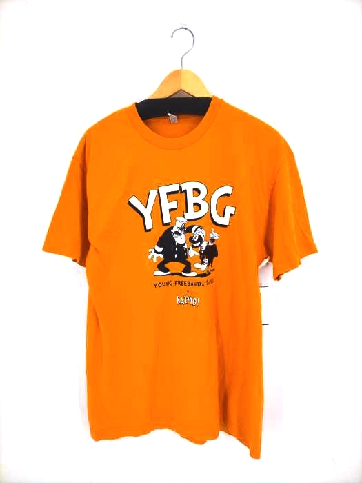 RadYo(フルギ) YOUNG FREEBANDZ GANG フロントプリントTシャツ メンズ JPN：L