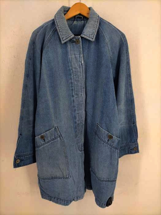 エディーバウアー Eddie Bauer 80～90S  黒タグ デニムステンカラーコート メンズ JPN：M