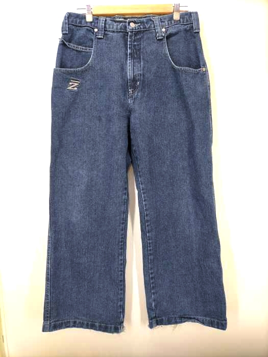 USED古着(ユーズドフルギ) {{ZONZ}} ロゴ刺しゅう バギーデニムパンツ メンズ  34/30