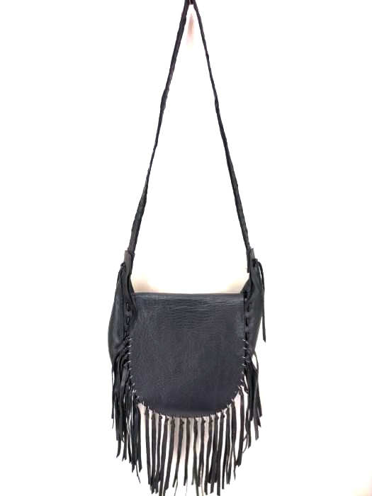 ユーズドフルギ USED古着 {{WENDY NICHOL}}  レザーフリンジショルダーバッグ メンズ 表記無