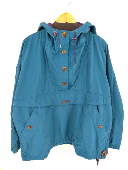 コロンビアスポーツウァア Columbia Sportswear 90S MADE IN USA ハーフボタン アノラックパーカー メンズ 表記無