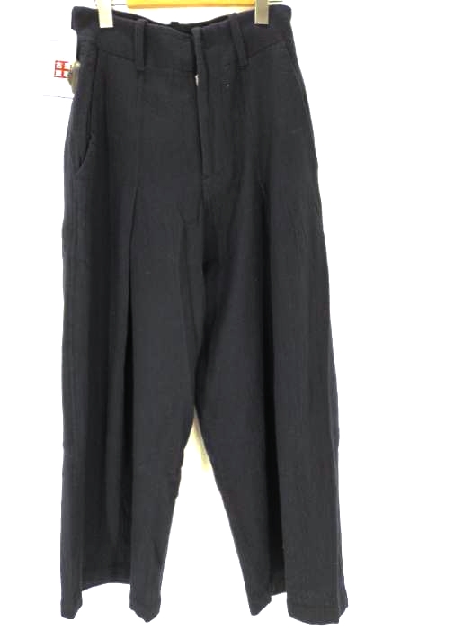 ワイズ Ys Fulling Wool Tuck Wide Pants ワイドウールスラックス メンズ JPN：1