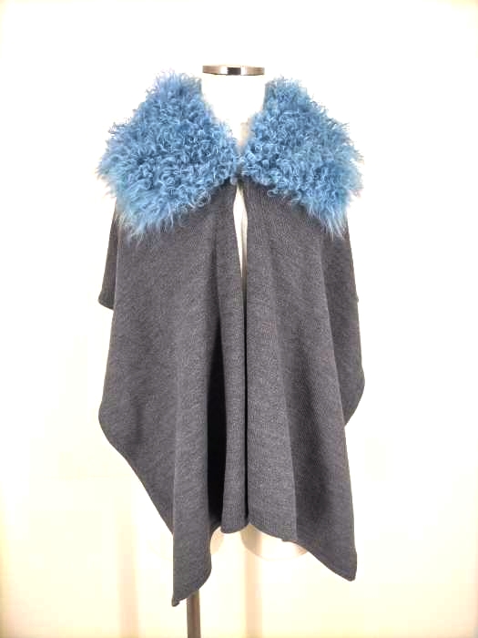 チェスティ Chesty Fur Stole ラムファー付きウールマフラー レディース 表記無