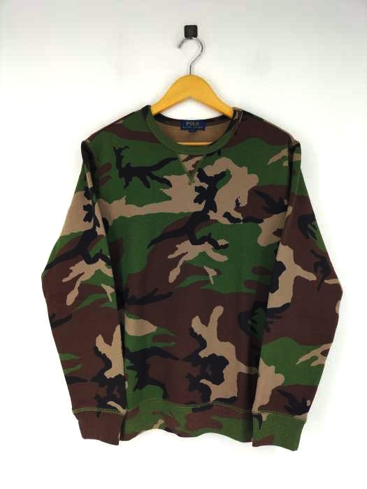 ポロラルフローレン POLO RALPH LAUREN Big Boys 8-20 Long-Sleeve Camouflage-Printed Fleece Sweatshirt カモ柄スウェット メンズ JPN：XL