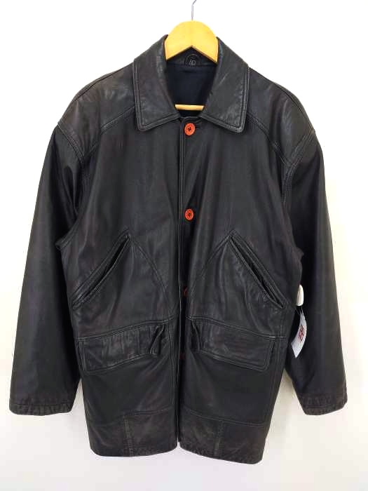ユーズドフルギ USED古着 羊革レザージャケット メンズ JPN：L