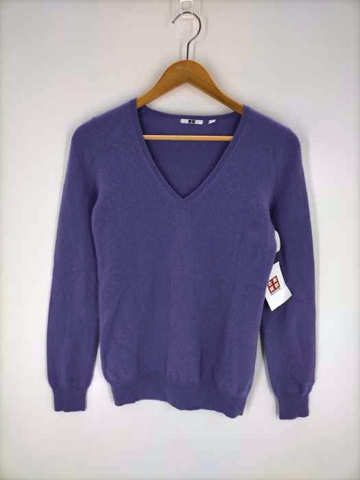 ユニクロ UNIQLO カシミア100％ Vネックニット レディース JPN：M