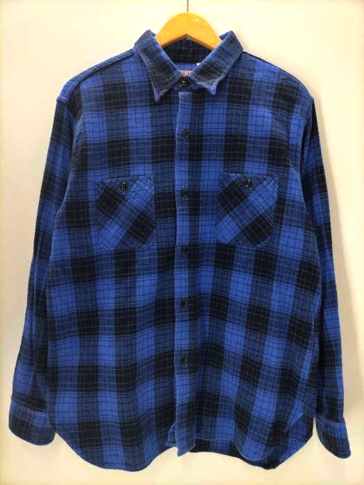 シュガーケーン SUGAR CANE チェック ネルシャツ メンズ import：XL