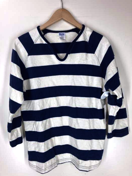 vieasy（ヴィイージー） ボーダー柄 Vネック カットソー レディース トップス Tシャツ・カットソー