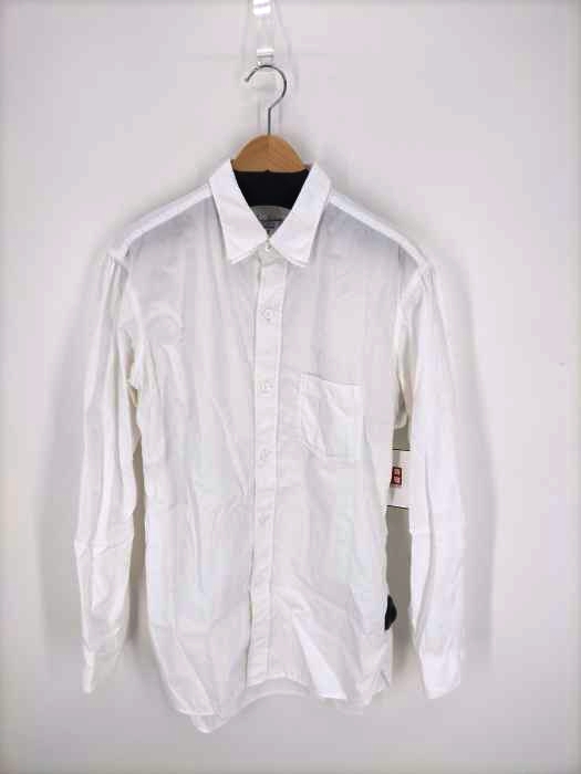 Yohji Yamamoto POUR HOMME(ヨウジヤマモトプールオム)  三重襟 環縫いブロードシャツ 長袖シャツ  メンズ JPN：3