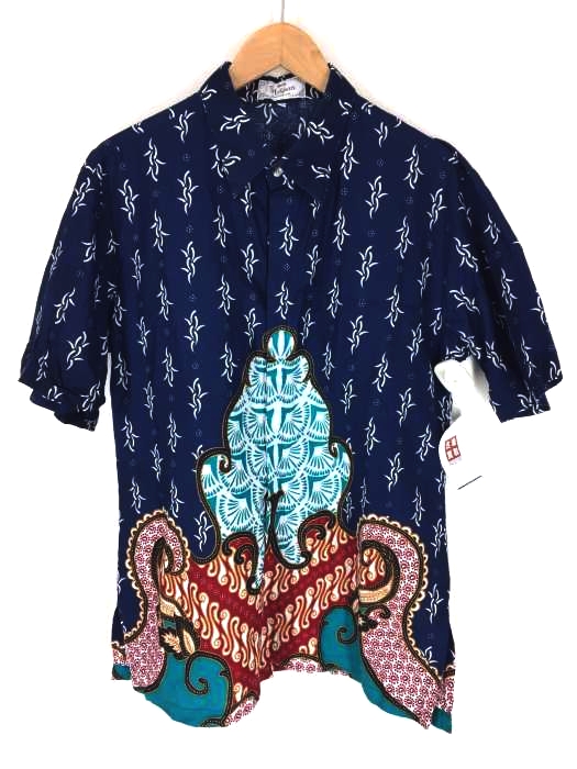 USED古着(ユーズドフルギ) batik indonesia 総柄シャツ メンズ JPN：L