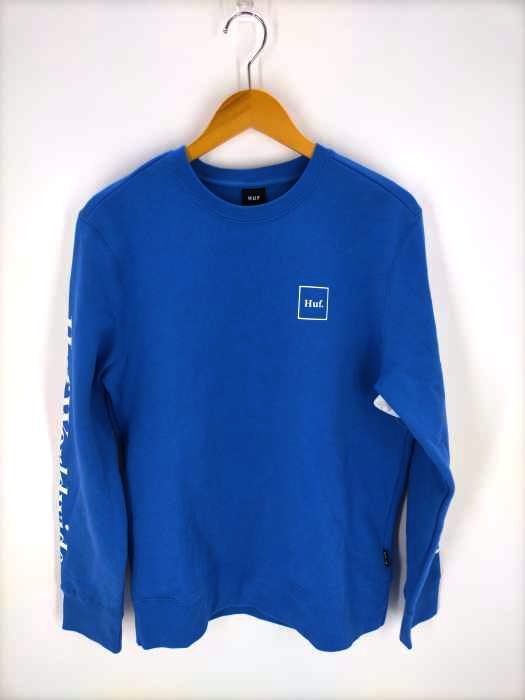 HUF(ハフ) スリーブロゴプリントクルーネックスウェット メンズ JPN：M