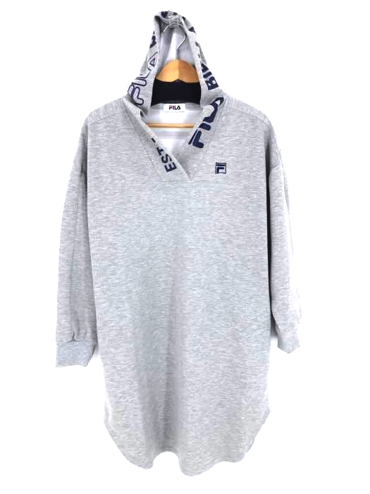 FILA(フィラ) ロゴプリント フーデットワンピース レディース JPN：L