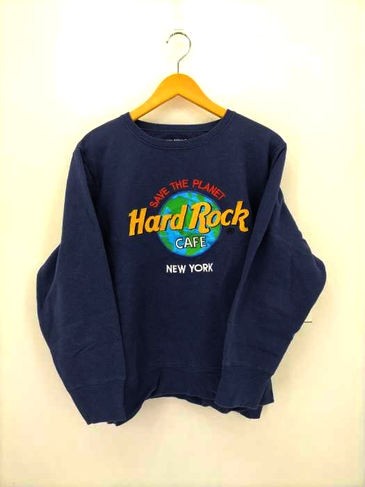 USED古着(ユーズドフルギ) HARD Rock CAFE NEW YORK 刺繍スウェット メンズ  IX