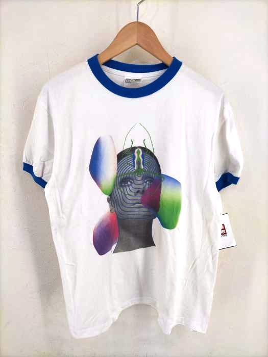 USED古着(ユーズドフルギ) プリントリンガーTEE メンズ JPN:L