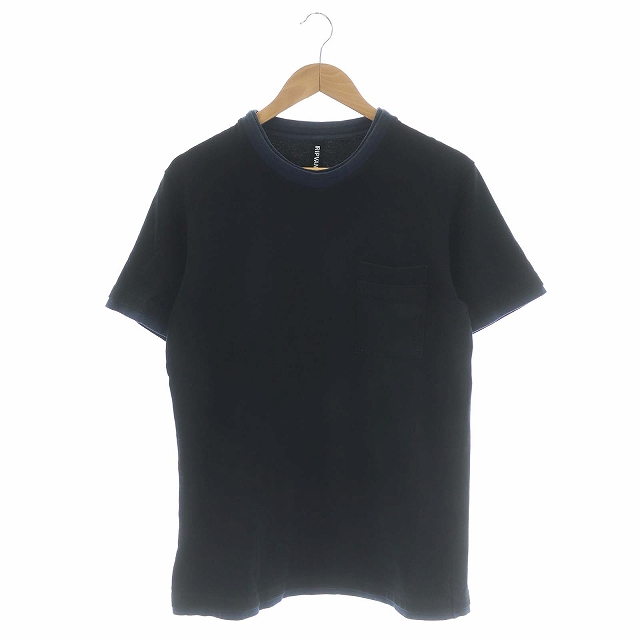 ripvanwinkle(リップヴァンウィンクル) RW-035 ポケットTシャツ カットソー 半袖 プルオーバー 5 黒 紺 ブラック ネイビー /CM メンズ  5（日本サイズL相当）