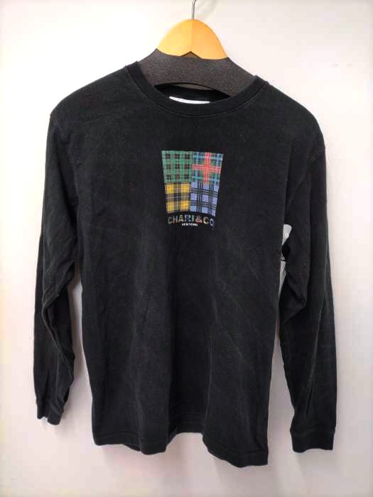 チャリアンドコー chari&co フロントプリントロングスリーブTシャツ メンズ JPN：L