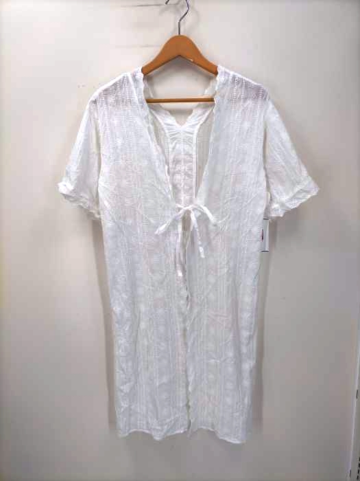N.NATURAL BEAUTY BASIC(エヌナチュラルビューティーベーシック) スカラップレースガウンシャツ レディース JPN：M