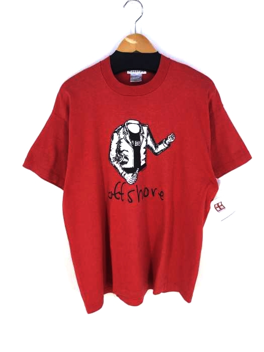 FLAGSTUFF(フラッグスタフ) FRUIT OF THE LOOM ボディ off shore プリントクルーネックTシャツ メンズ JPN：XL