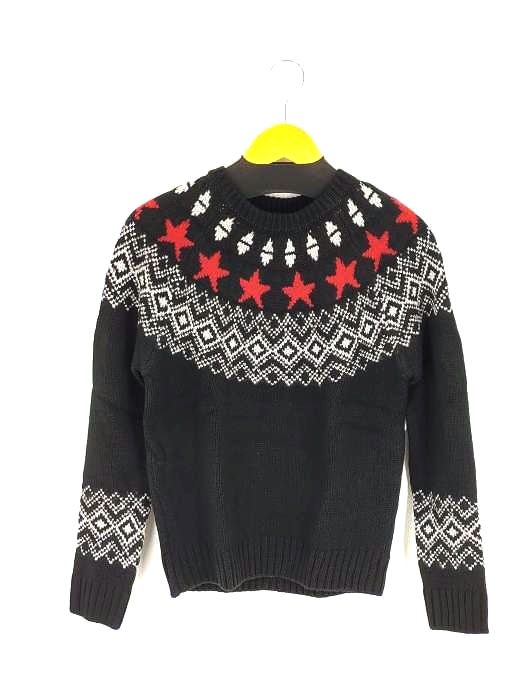 AZUL by moussy(アズールバイマウジー) FAIR ISLE STAR KNIT メンズ  S