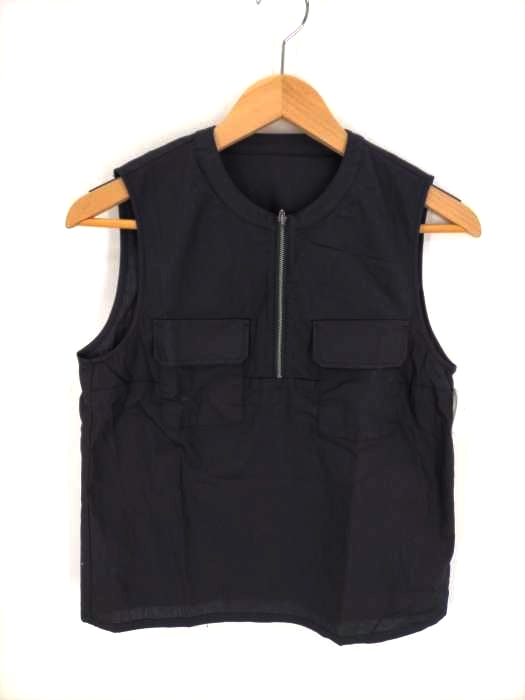 LAGUA GEM(ラグアジェム) CHEST POCKET NOSLEEVE BLOUSE レディース  S