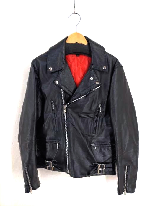 TOKYO PUNKER(トーキョーパンカー) レザーダブルライダースジャケット メンズ US：36