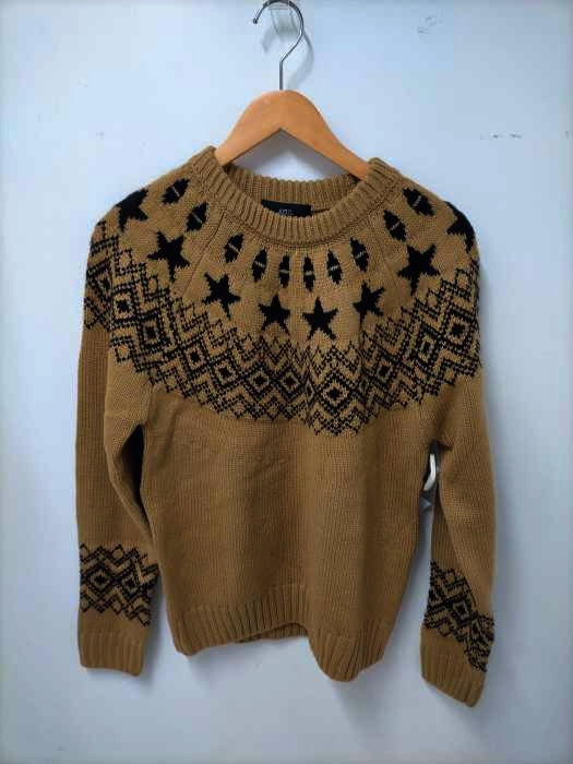 AZUL by moussy(アズールバイマウジー) FAIR ISLE STAR KNIT メンズ  M