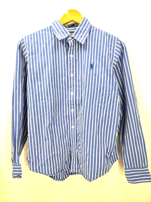 ラルフローレンスポーツ RALPH LAUREN SPORT SLIM FITストライプロングスリーブシャツ メンズ  12