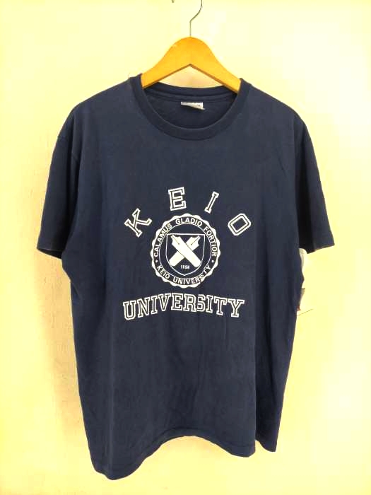 Hanes(ヘインズ) 90S MADE IN U.S.A. KEIO UNIVERSITY プリント半袖Tシャツ メンズ JPN：L