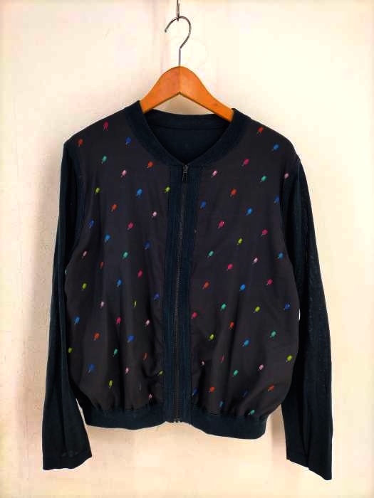 ピーエスポールスミス PS Paul Smith アイス柄リバーシブルウールブルゾン レディース JPN：XL