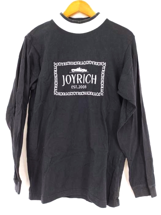 ジョイリッチ JOYRICH モックネック ロゴ刺繍 ロングスリーブTシャツ  メンズ  M