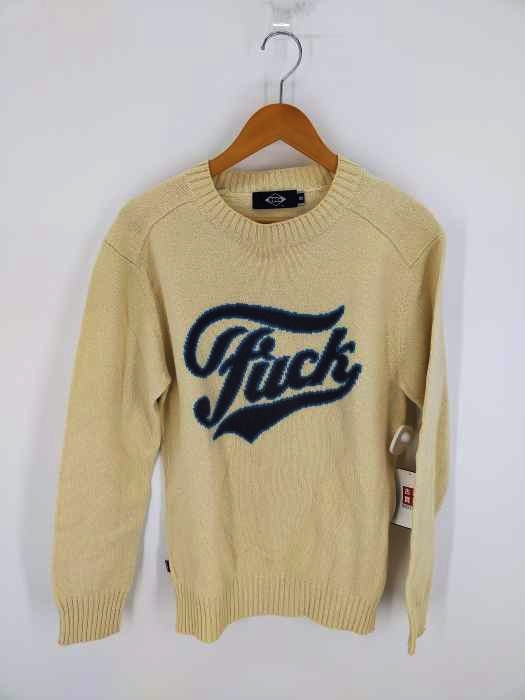 ヒステリックグラマー HYSTERIC GLAMOUR Fuck プリント コットンニット メンズ JPN：M