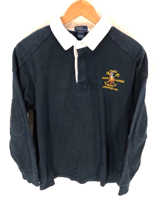 ポロバイラルフローレン Polo by RALPH LAUREN ナンバリング刺繍ラガーシャツ レディース  XL