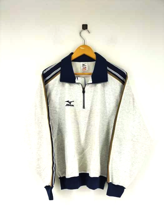 ミズノ MIZUNO OLD ハーフジップラインスウェット メンズ  M