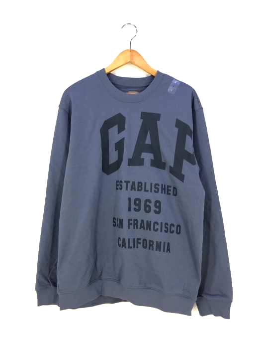 ギャップ Gap フロントプリントクルーネックスウェット メンズ import：L
