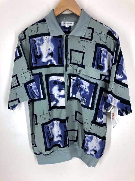 USED古着(ユーズドフルギ) 総柄 半袖ポロシャツ メンズ JPN:L JPN:L