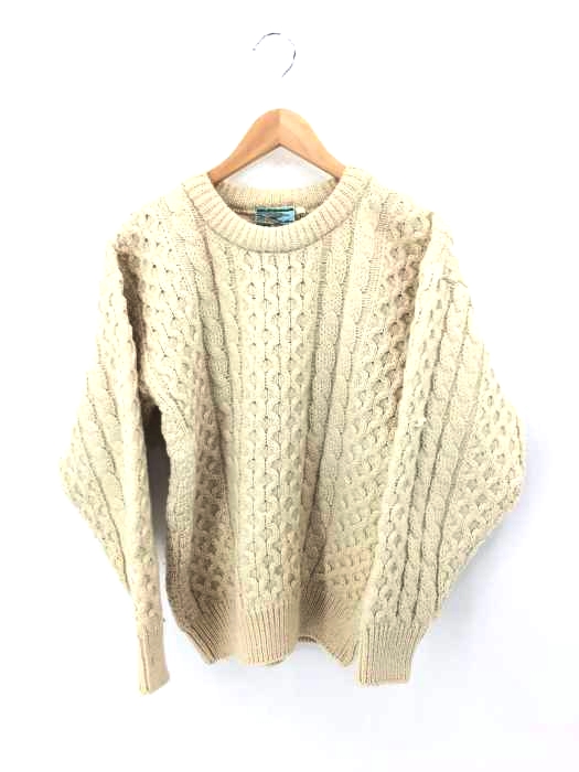 GAELTARRA(ゲイルターラ) フィッシャーマンセーター アランニット メンズ import：XS