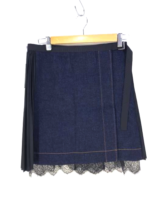 Sacai(サカイ) プリーツ切替巻きデニムスカート レディース  3