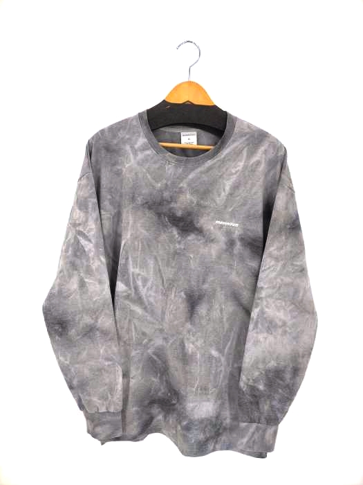 USED古着(ユーズドフルギ) {{MASSNOUN}}  タイダイ染め ロゴプリント L/S TEE メンズ import：L