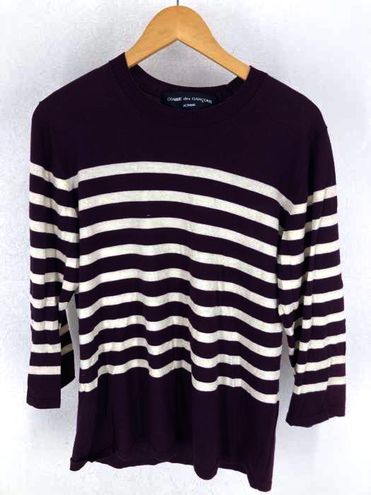 COMME des GARCONS HOMME(コムデギャルソンオム) AD2010 コットン ボーダーニット メンズ  M