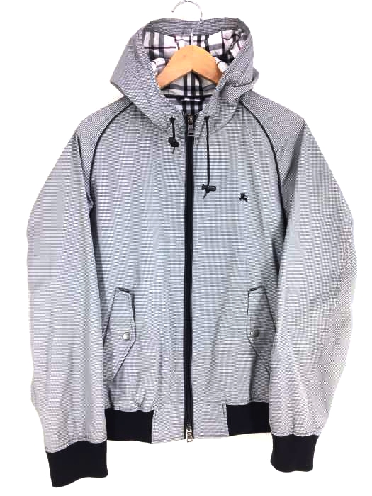BURBERRY BLACK LABEL(バーバリーブラックレーベル) ハウンドトゥース柄フーデッドジャケット メンズ  L