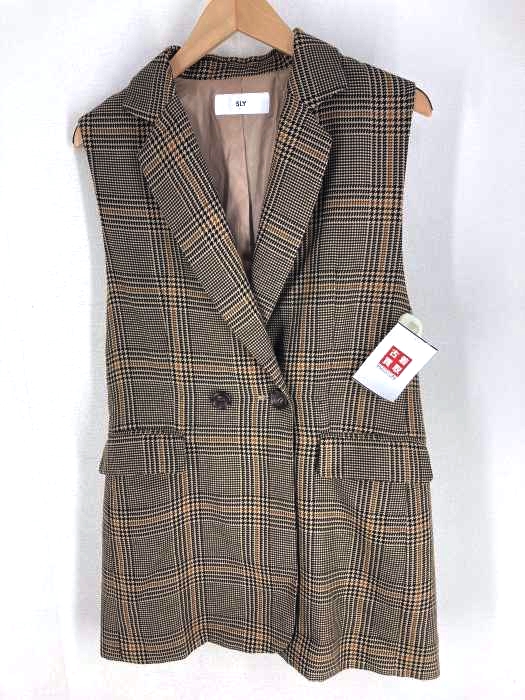 スライ SLY CHECKED VEST レディース  FREE