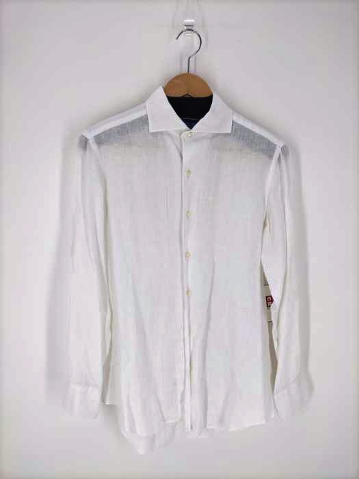 メーカーズシャツカマクラ Makers Shirt 鎌倉 鎌倉シャツ Sciolto リネン ワンピースカラー シャツ メンズ  15 1/2