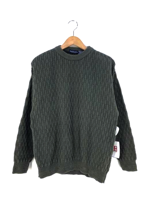 ヴァンヒューゼン VAN HEUSEN 90s 紺タグ USA製 コットンニット  メンズ import：M