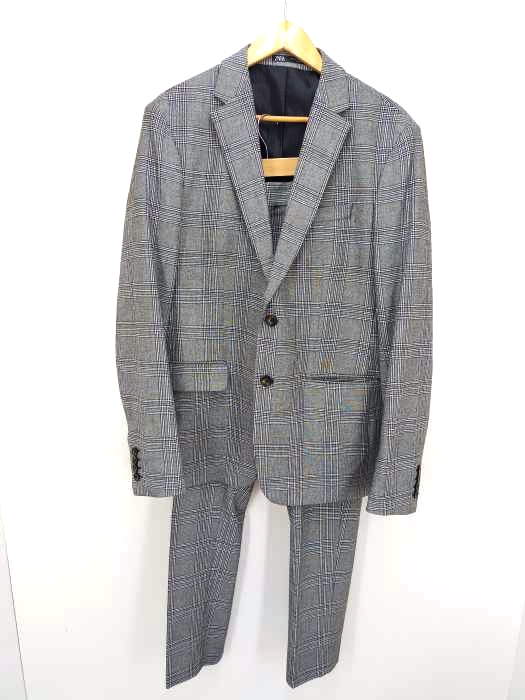 ザラ ZARA チェック セットアップ スーツ メンズ  EUR44