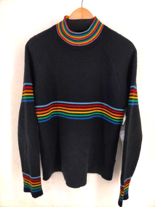 ユニフ UNIF カラーラインデザイン モックネックニット レディース JPN：M