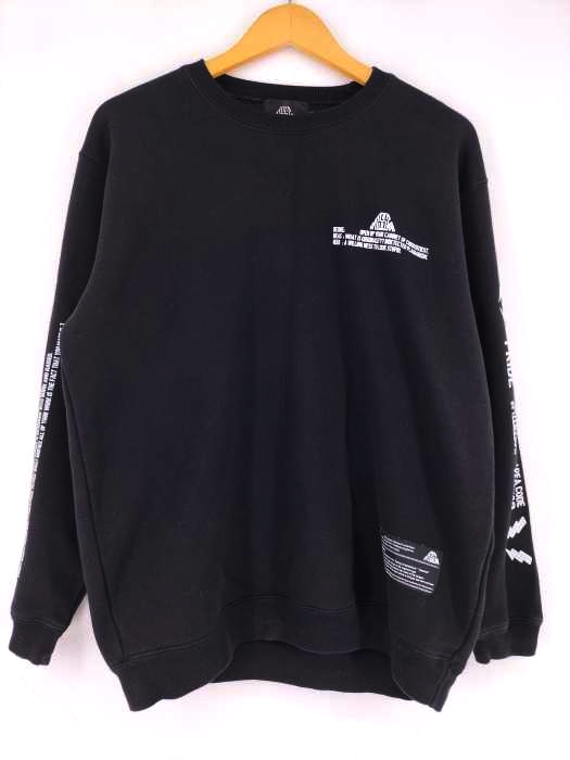 ユーズドフルギ USED古着 {{EMISSION}} デザインプリントスウェット メンズ  XL