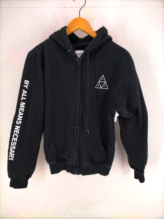 ハフ HUF ALL MEANS TRIPLE TRIANGLE FULL-ZIP HOODIE レディース JPN：S