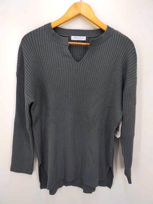 A day in the life UNITED ARROWS(アデイインザライフユナイテッドアローズ) リブ キーネックニット レディース  FREE